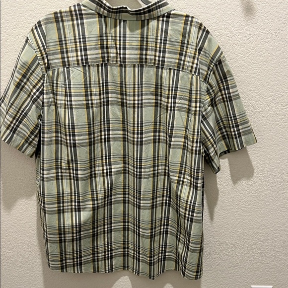 George Classic Fit Men’s 3XL Plaid Button-Down Shirt | Short Sleeve Casual Top - Picture 4 of 4